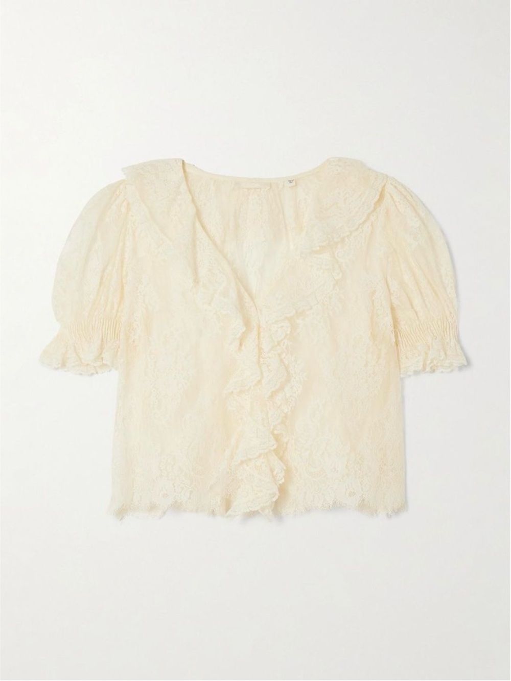 Maison d’Amelie Paris Lace Ruffle Blouse